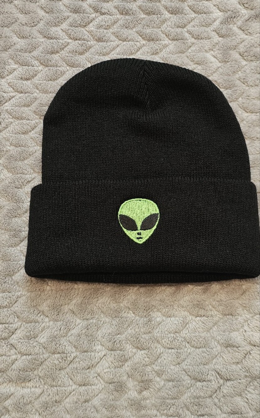 Alien Embroidered Beanie